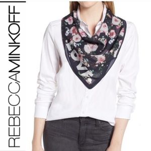 Rebecca Minkoff Love Flowers Square Scarf